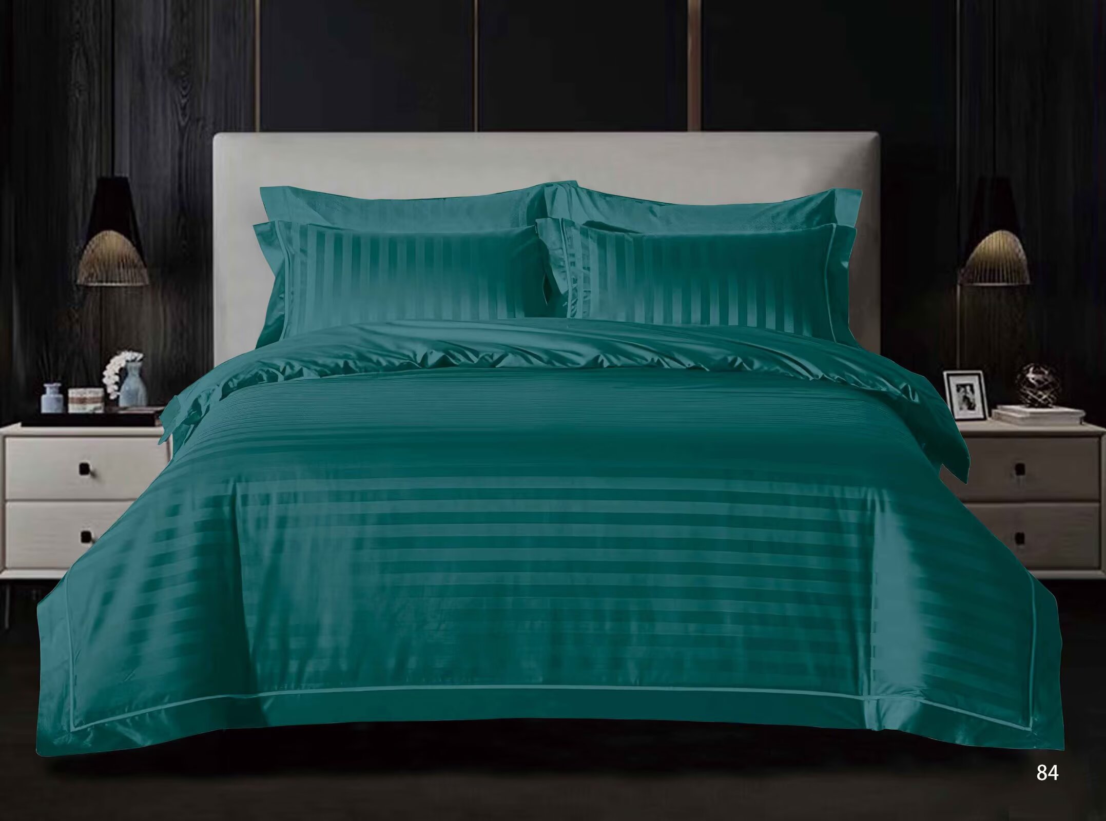 Damast bračna posteljina - T. Zelena