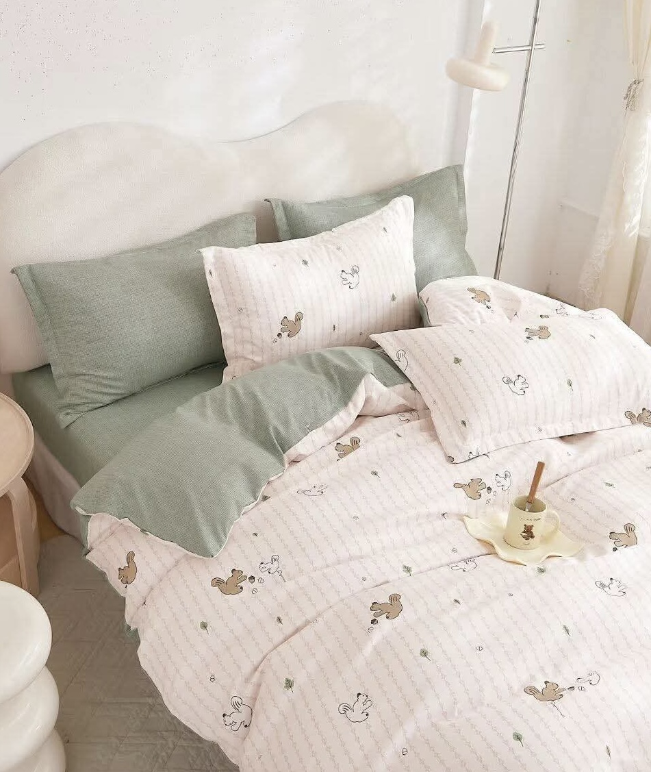 Premium bračna posteljina lux-287 SET 6/1